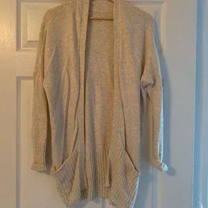 Aritzia azure skies cream cardigan